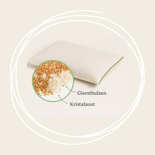 Kristalrust - kinderkussen giersthulzen & kristalzout