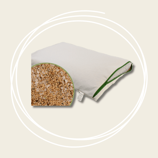 Sloap Montiva – Bio kussen met giersthulzen, kristalzout en kruiden - Sloap - Natuurlijk Slapen