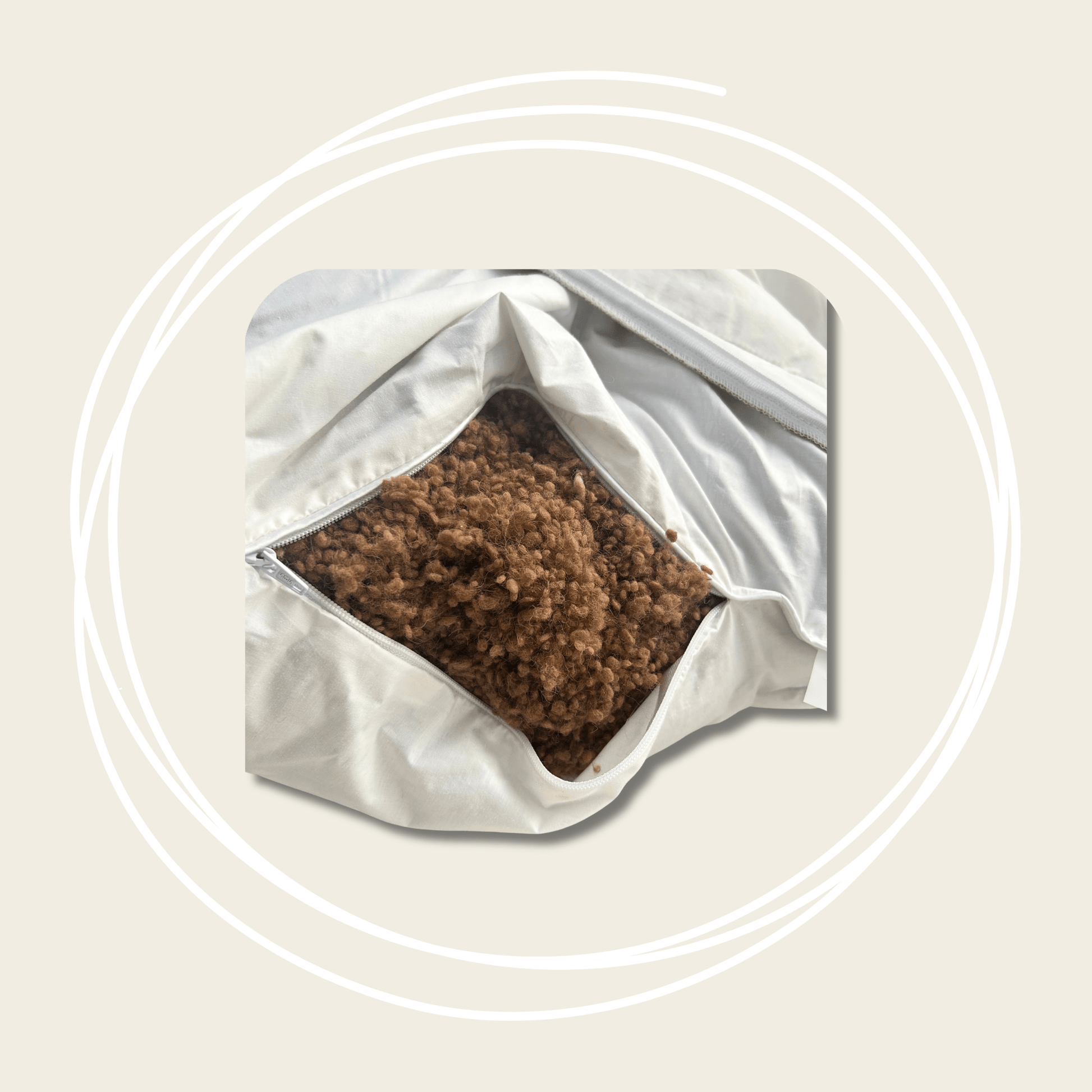 Zahra - Kameelhaarkussen - Sloap - Natuurlijk Slapen